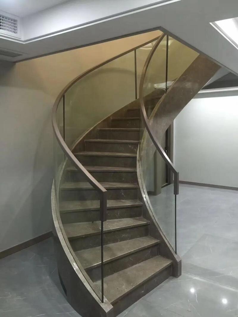 莱芜市热弯弧形玻璃异形展柜玻璃 - 厂家